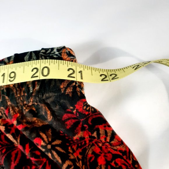 CJ Banks Skirt Womens 3X Floral Print Midi Flowy - Picture 11 of 12